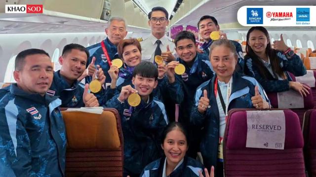 Thailändisches Teqball-Team kehrt nach dreifachem Gold bei den Asienspielen 2026 heim