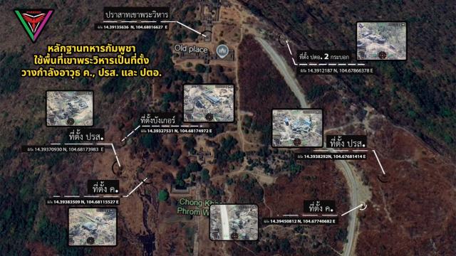Aerial Imagery Reveals Military Presence Near Preah Vihear Temple