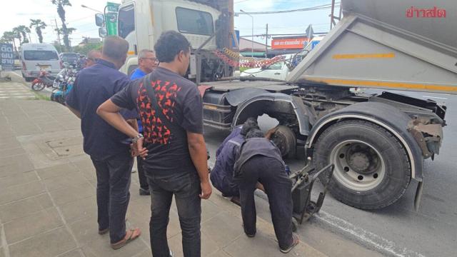 Serious Accident in Phuket: Trailer Wheel Detaches and Strikes Motorcyclist