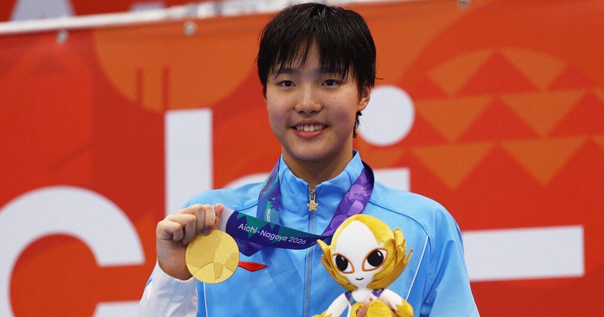 13-Year-Old Chinese Swimmer Secures Third Gold at Asian Games