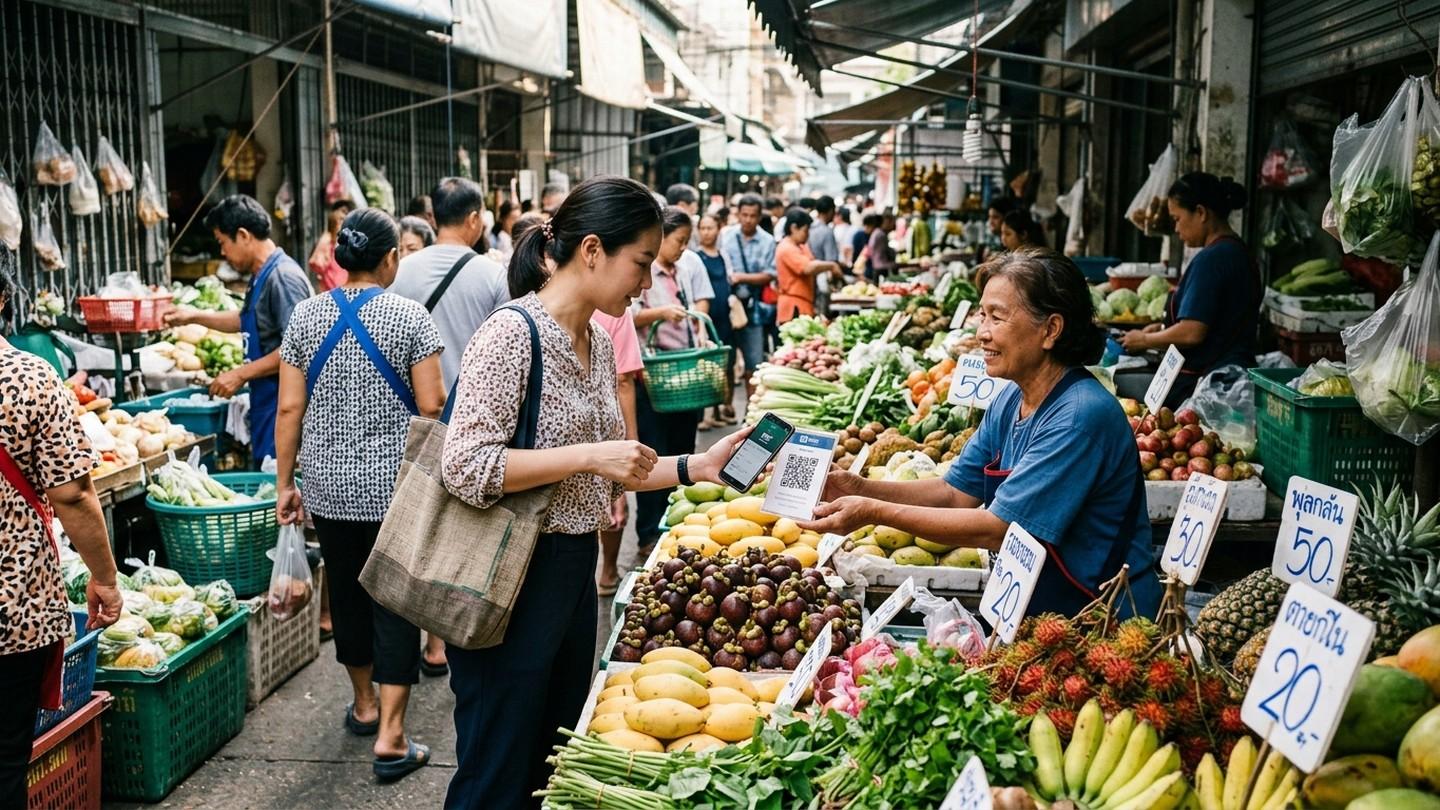 Local Thai market and daily life illustrating the true cost of living in Thailand in 2026
