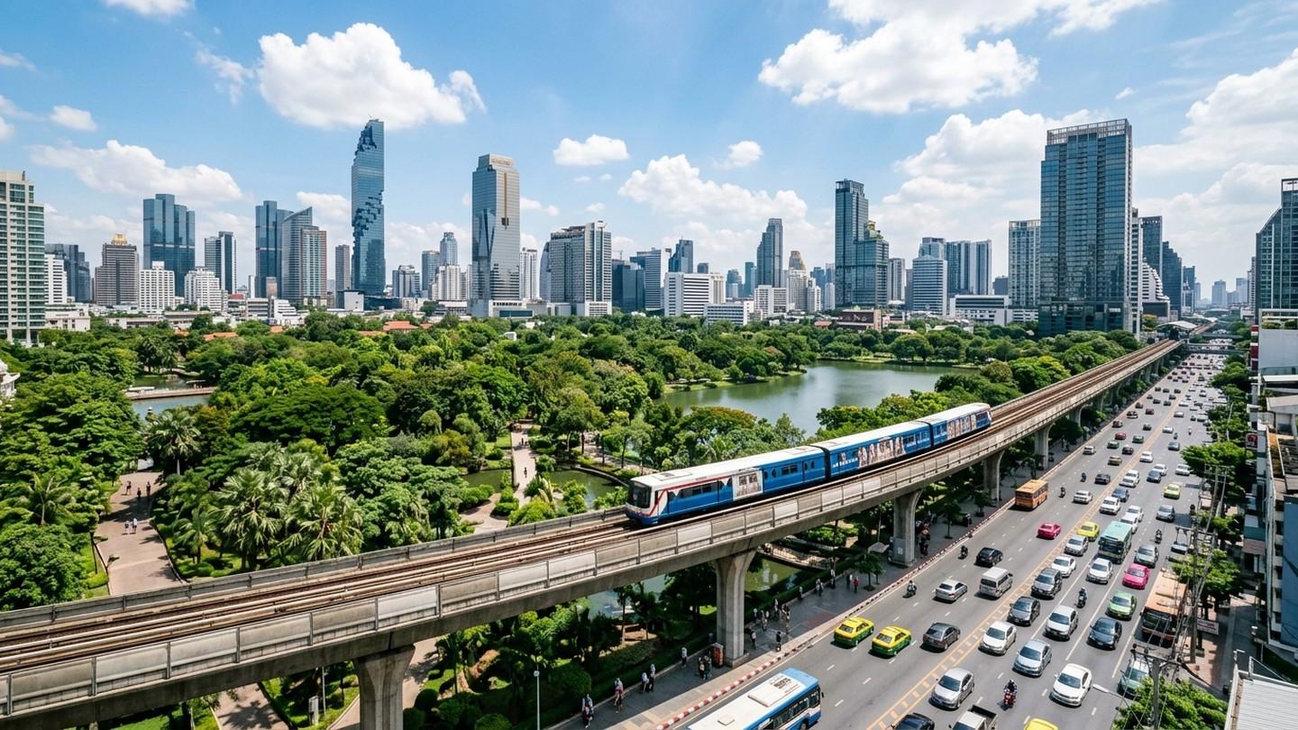 Urban panorama comparing Bangkok, Chiang Mai, Phuket, Hua Hin and Pattaya for everyday living