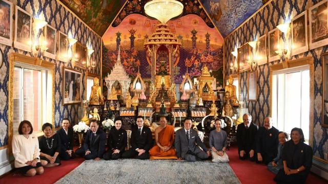 Prime Minister Visits Wat Buddha Thai Thavorn Vanaram, Reflecting on Student Days