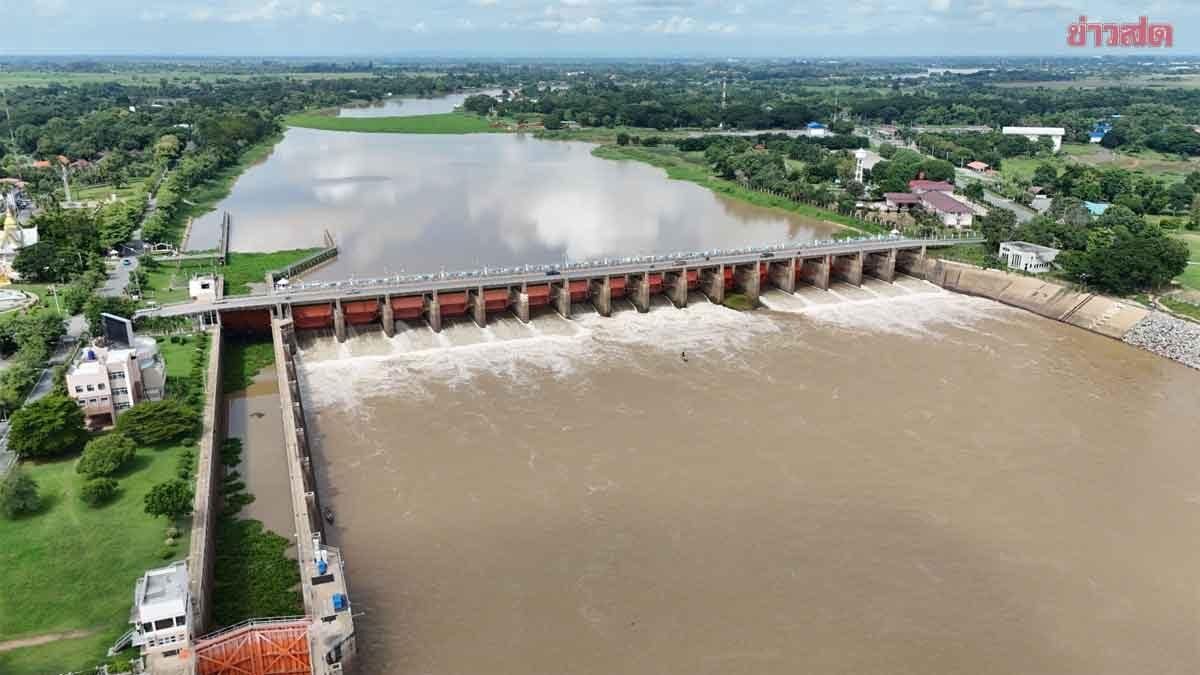 Royal Irrigation Department Monitors Heavy Rainfall and Water Levels Across Thailand