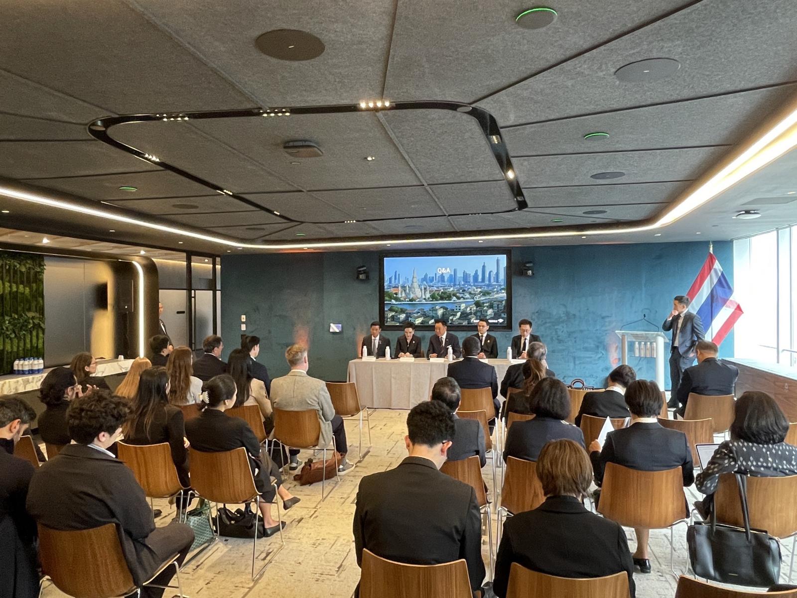 Thai Government Promotes Investment Opportunities in New York