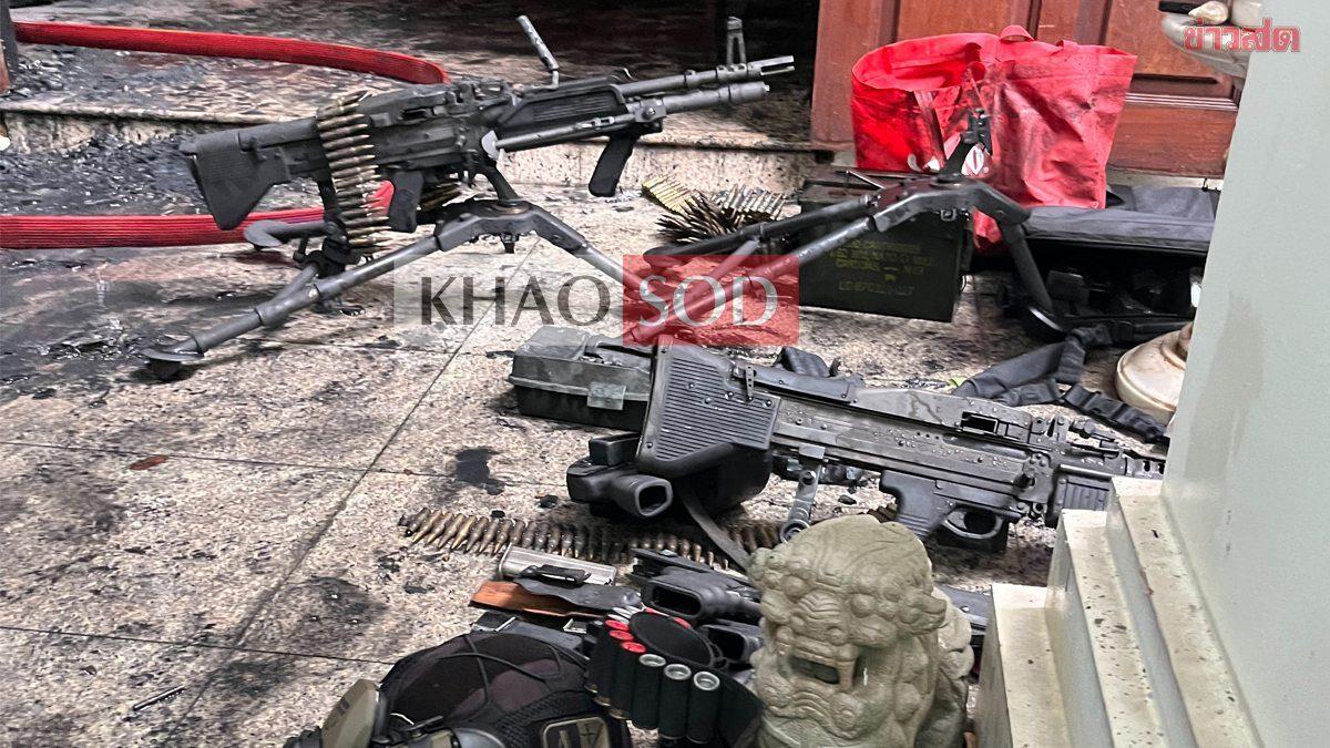 Cerco policial en Bang Phlat tras un incendio provocado y el hallazgo de armas