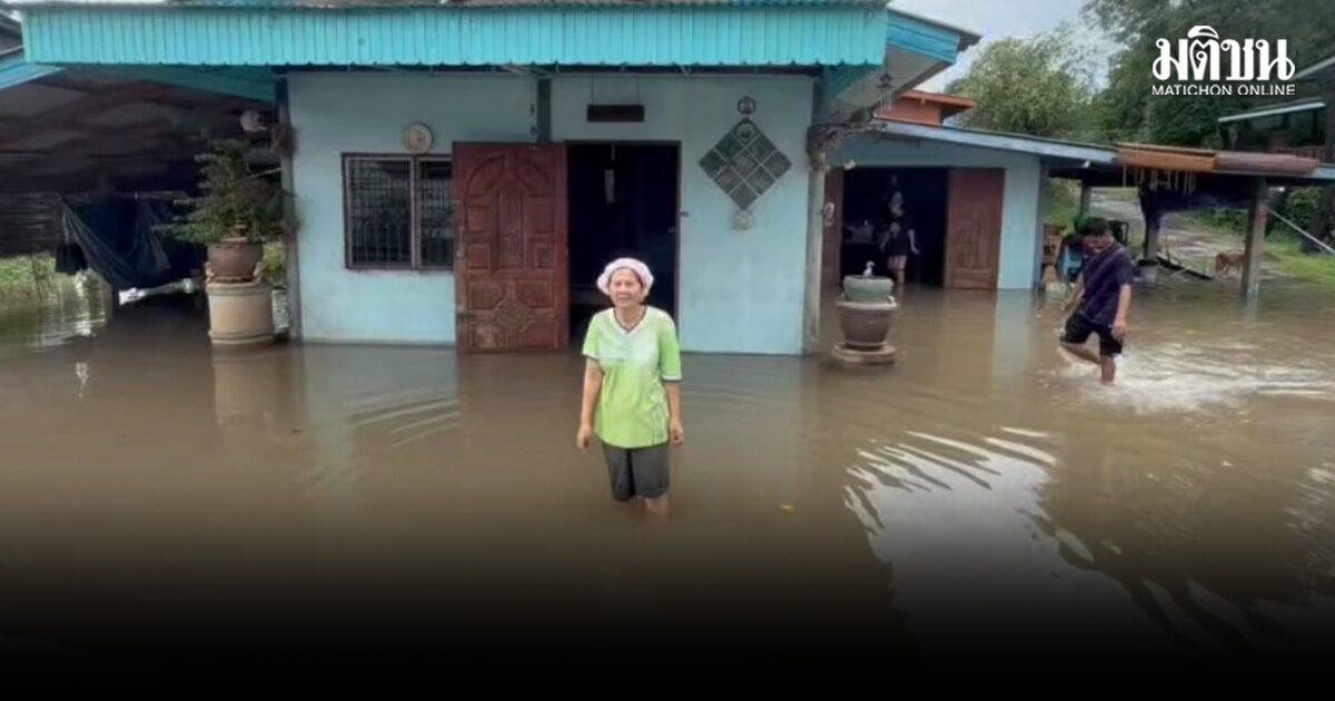 น้ำท่วมฉับพลันในอำเภอบางบาล ชาวบ้านตั้งตัวไม่ทัน