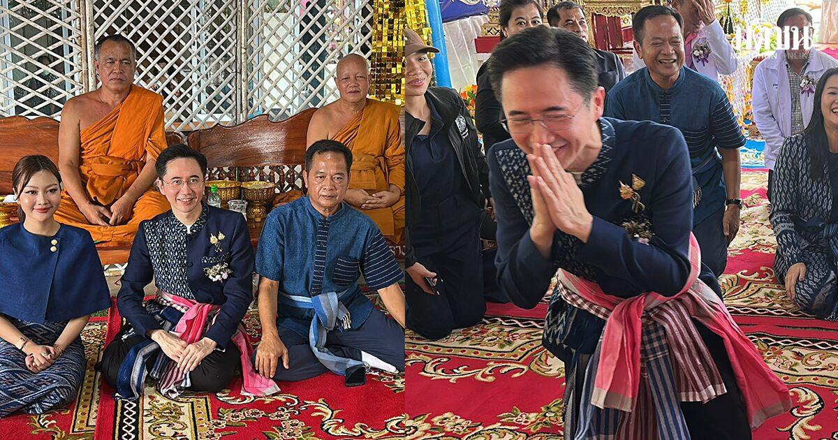 La figura política 'Ajarn Shane' recibe una bendición inesperada en Sakon Nakhon