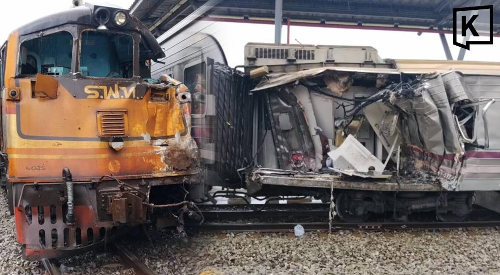 Colisión de tren en Bang Sue causa daños y un herido