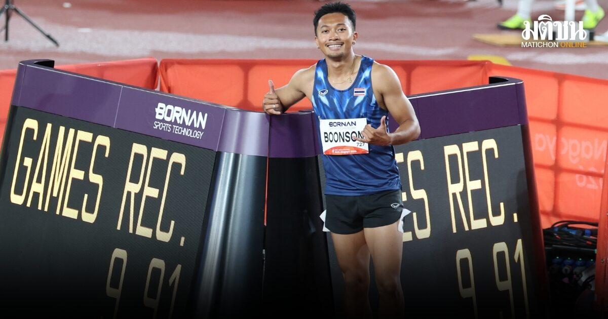 Le sprinteur thaïlandais « Bew » bat le record des Jeux asiatiques et vise l'or
