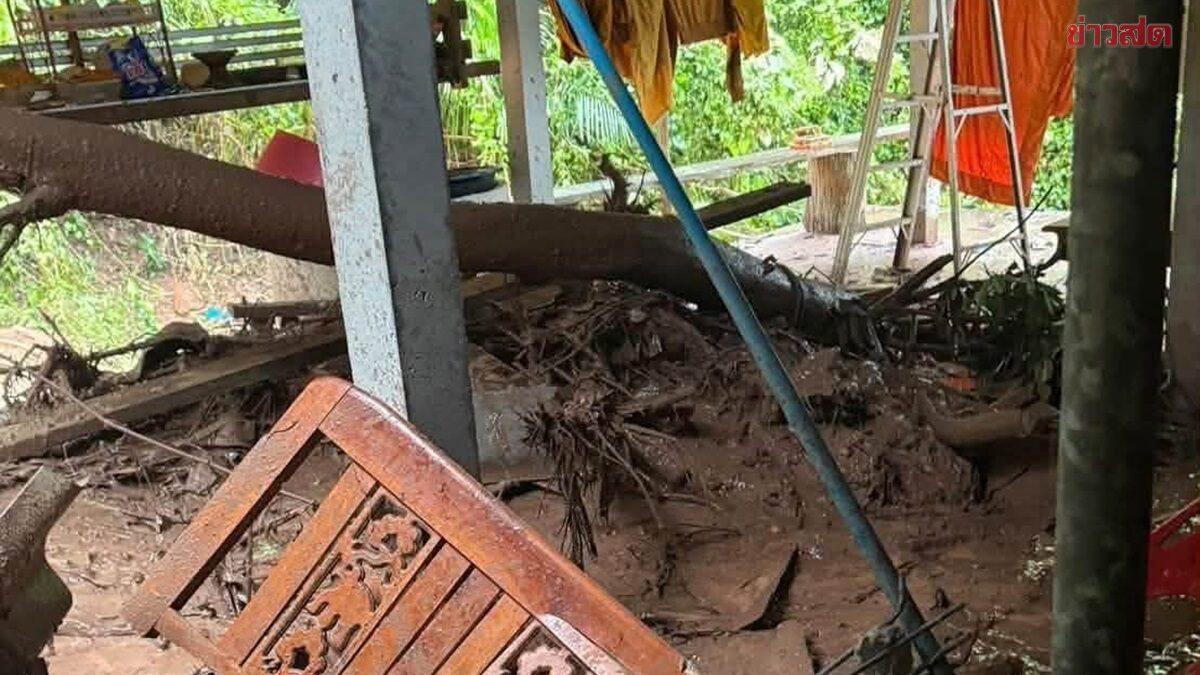 Schwere Sturzfluten und Erdrutsche treffen den Bezirk Kaeng Hang Maew in Chanthaburi