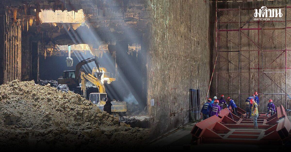 Progresso sulla Linea Arancione di Bangkok: la stazione Din Daeng si prepara per la talpa meccanica