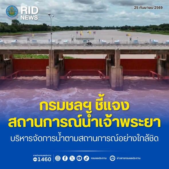 Le Département royal de l'irrigation surveille le niveau des eaux du fleuve Chao Phraya