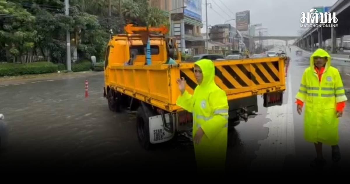 Inondations : fermeture du pont de l'intersection Lat Phrao et perturbations du trafic